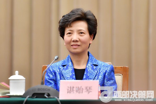 全國(guó)人大代表、貴州省委副書記、省長(zhǎng)諶貽琴發(fā)言